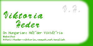 viktoria heder business card